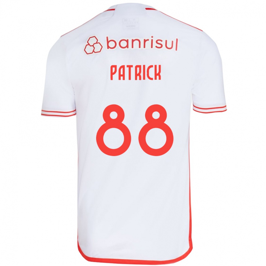 גברים כדורגל Patrick #88 אדום לבן הרחק ג'רזי 2025/26