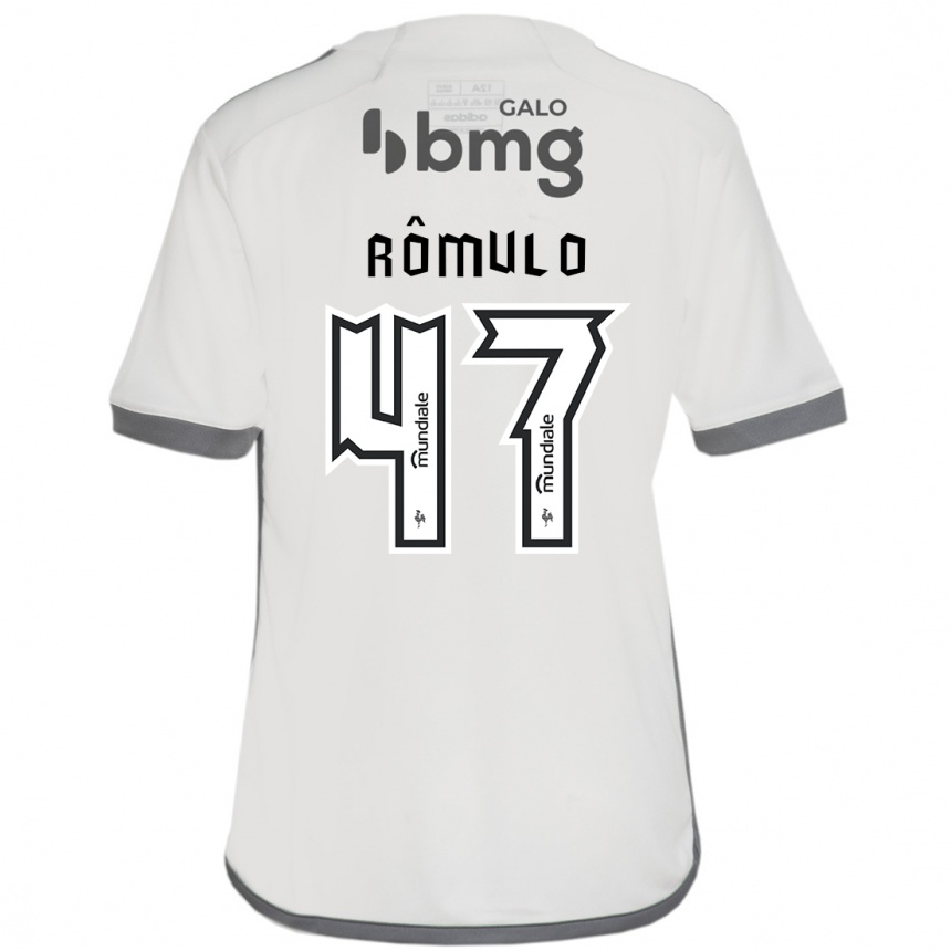 גברים כדורגל Rômulo #47 לבן שחור הרחק ג'רזי 2025/26