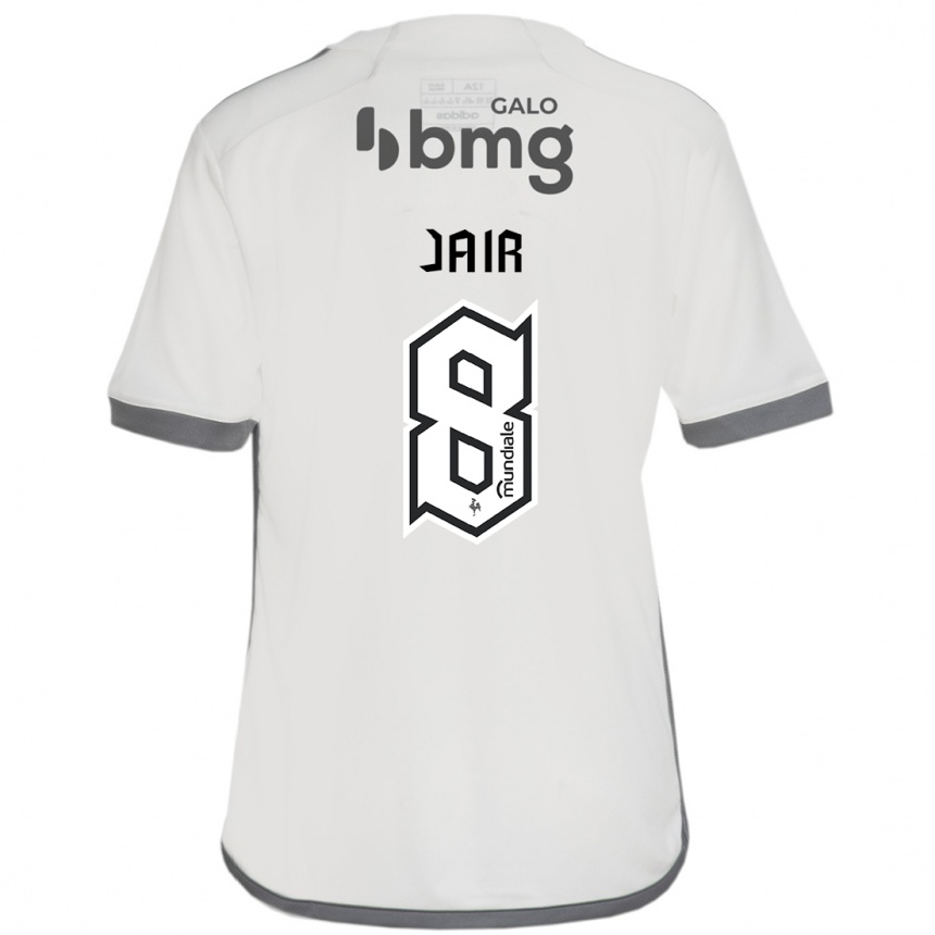גברים כדורגל Jair #8 לבן שחור הרחק ג'רזי 2025/26