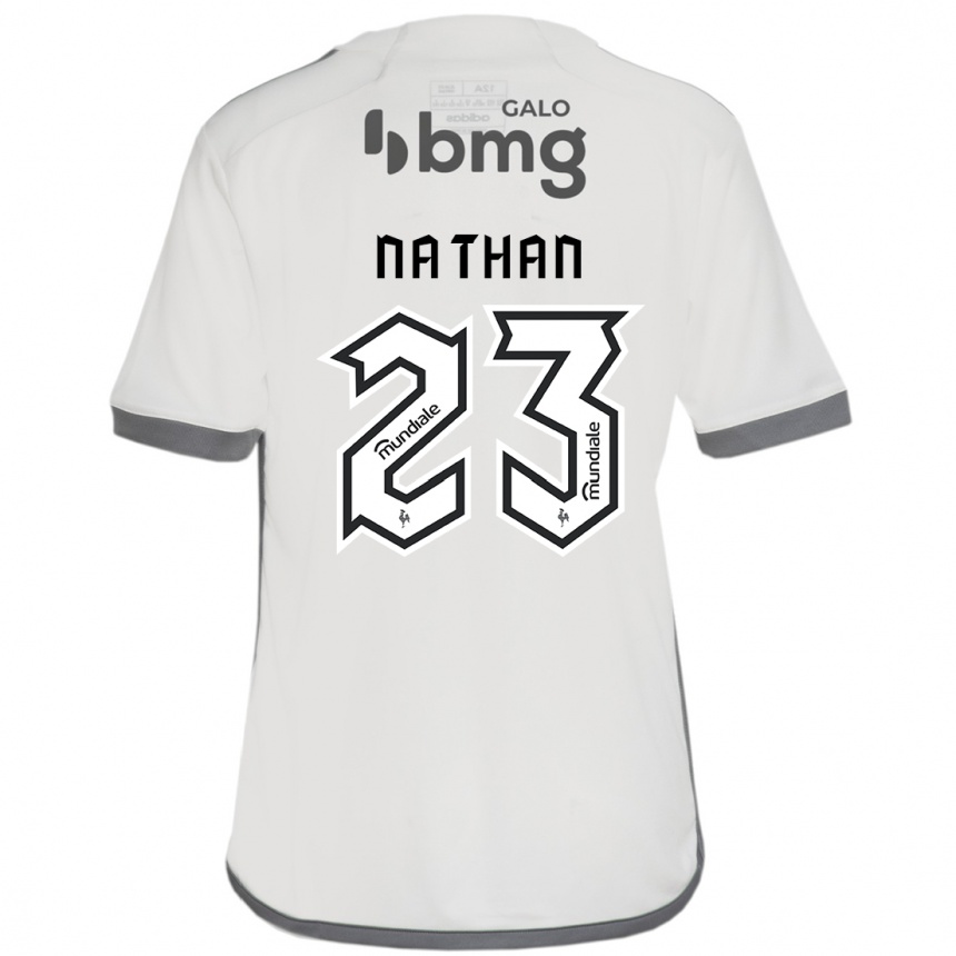 גברים כדורגל נתן #23 לבן שחור הרחק ג'רזי 2025/26