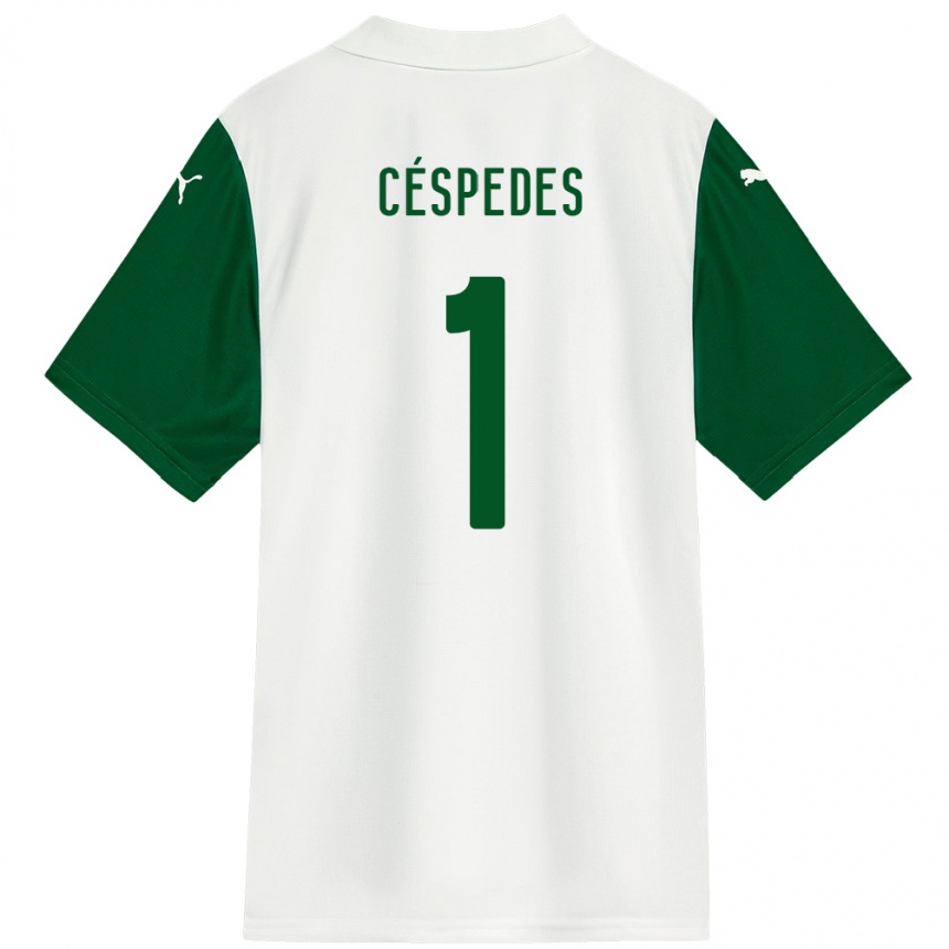 גברים כדורגל Antonio Céspedes #1 ירוק לבן הרחק ג'רזי 2025/26
