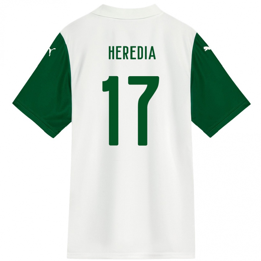 גברים כדורגל Jesus Heredia #17 ירוק לבן הרחק ג'רזי 2025/26