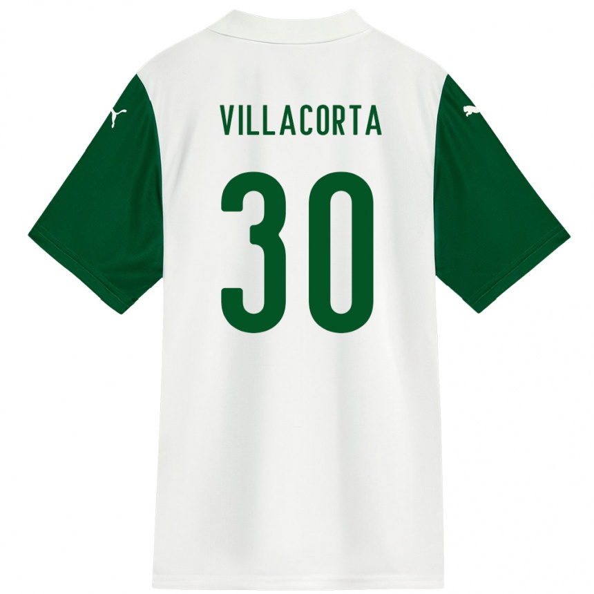 גברים כדורגל Rodrigo Villacorta #30 ירוק לבן הרחק ג'רזי 2025/26