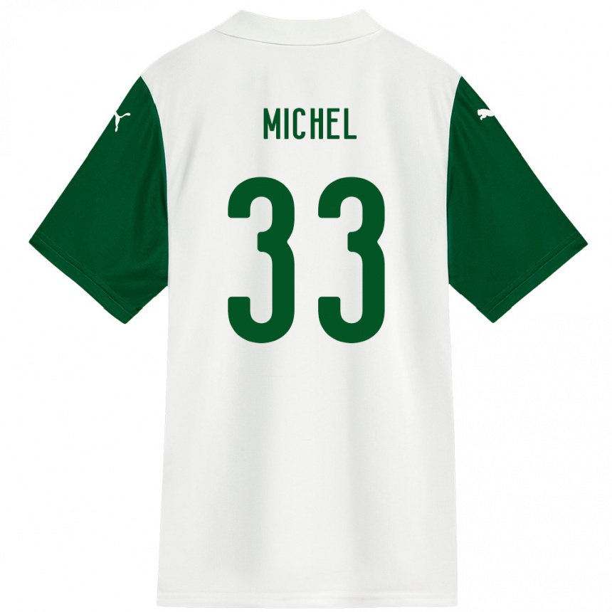 גברים כדורגל Michel #33 ירוק לבן הרחק ג'רזי 2025/26
