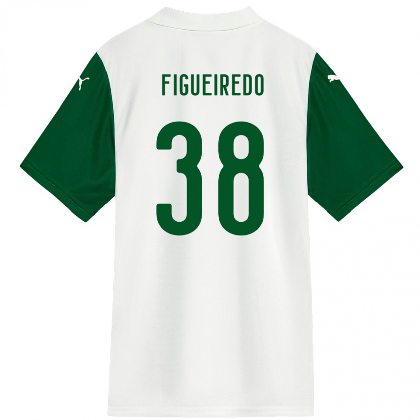 גברים כדורגל Figueiredo #38 ירוק לבן הרחק ג'רזי 2025/26