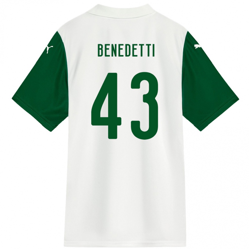 גברים כדורגל Luis Benedetti #43 ירוק לבן הרחק ג'רזי 2025/26