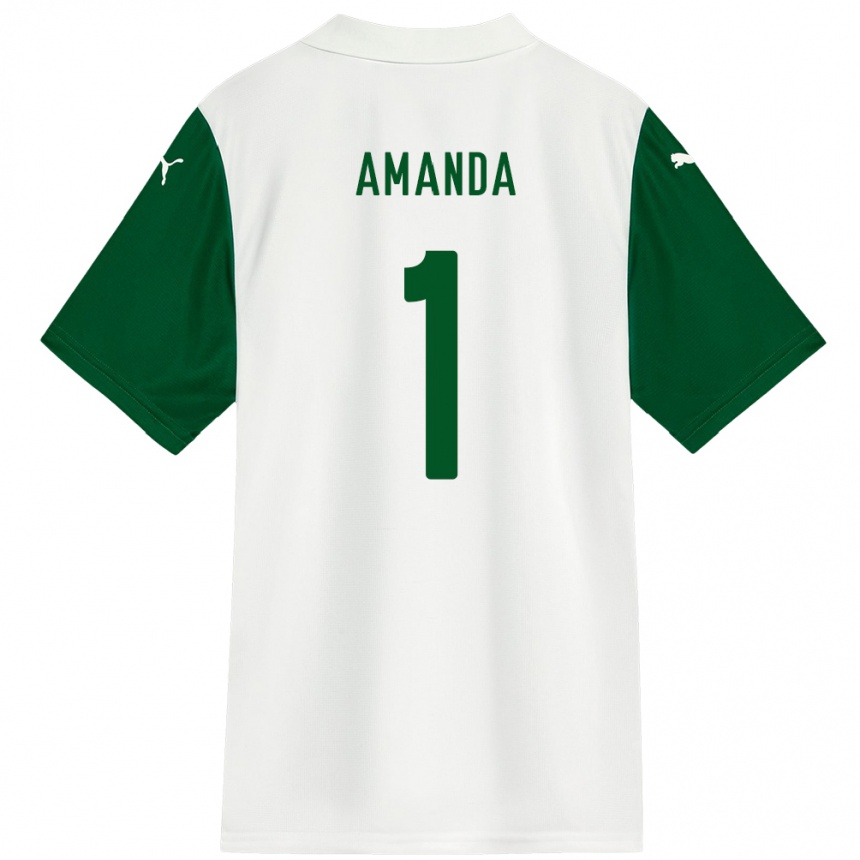 גברים כדורגל Amanda #1 ירוק לבן הרחק ג'רזי 2025/26