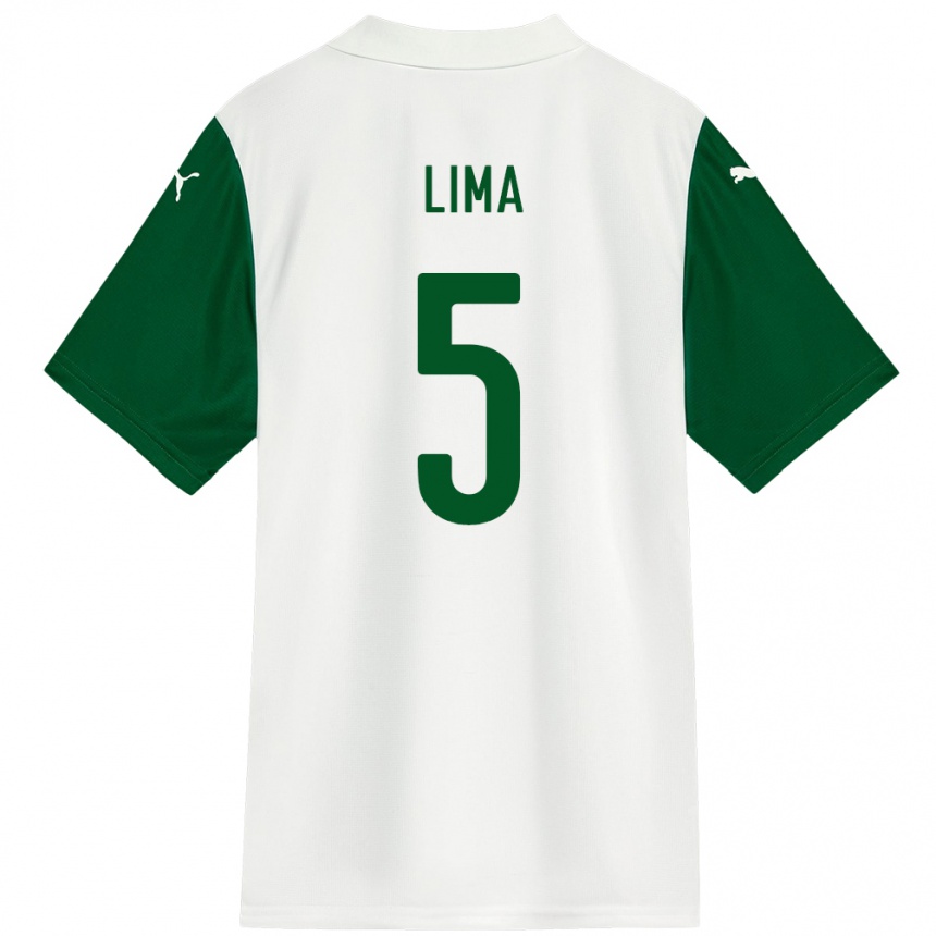 גברים כדורגל Ingryd Lima #5 ירוק לבן הרחק ג'רזי 2025/26