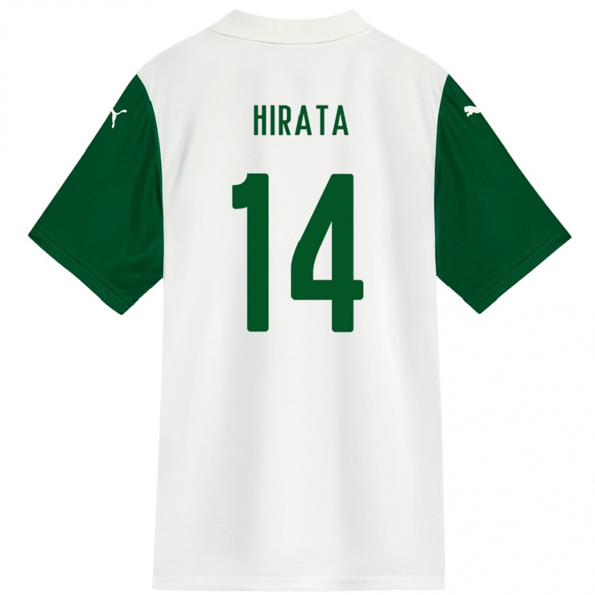 גברים כדורגל Bruna Hirata #14 ירוק לבן הרחק ג'רזי 2025/26