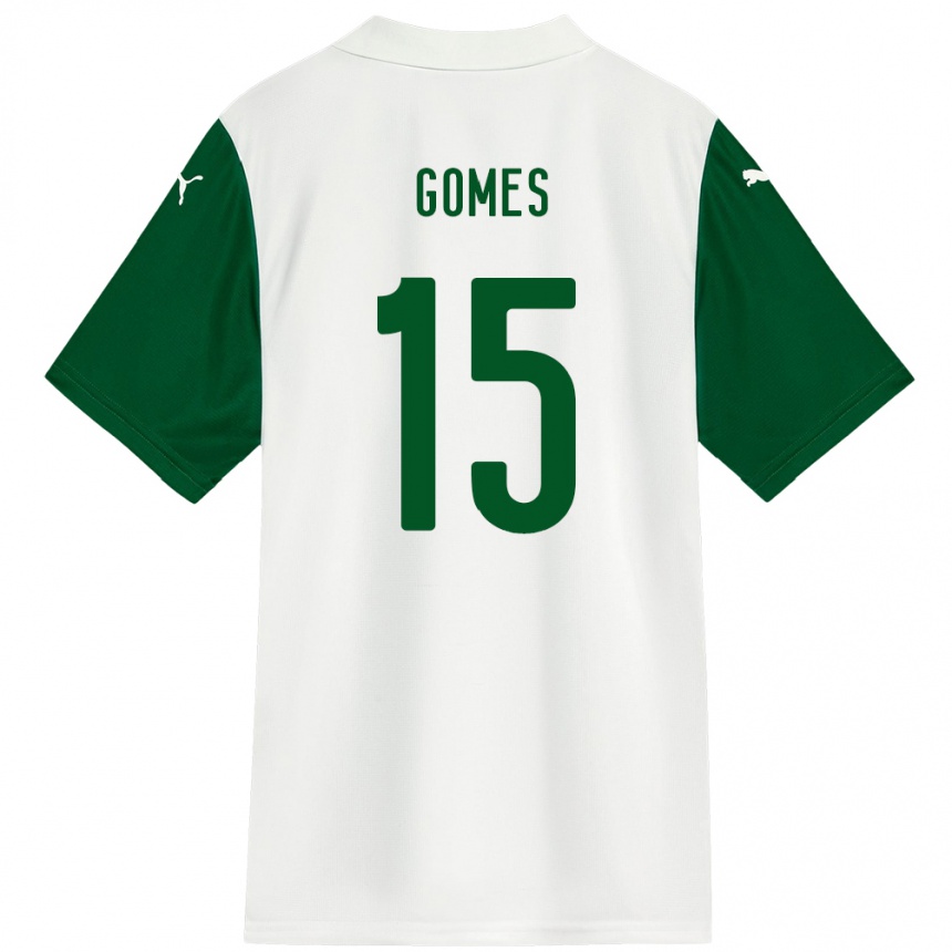 גברים כדורגל Bianca Gomes #15 ירוק לבן הרחק ג'רזי 2025/26