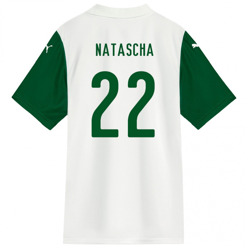 גברים כדורגל Natascha #22 ירוק לבן הרחק ג'רזי 2025/26