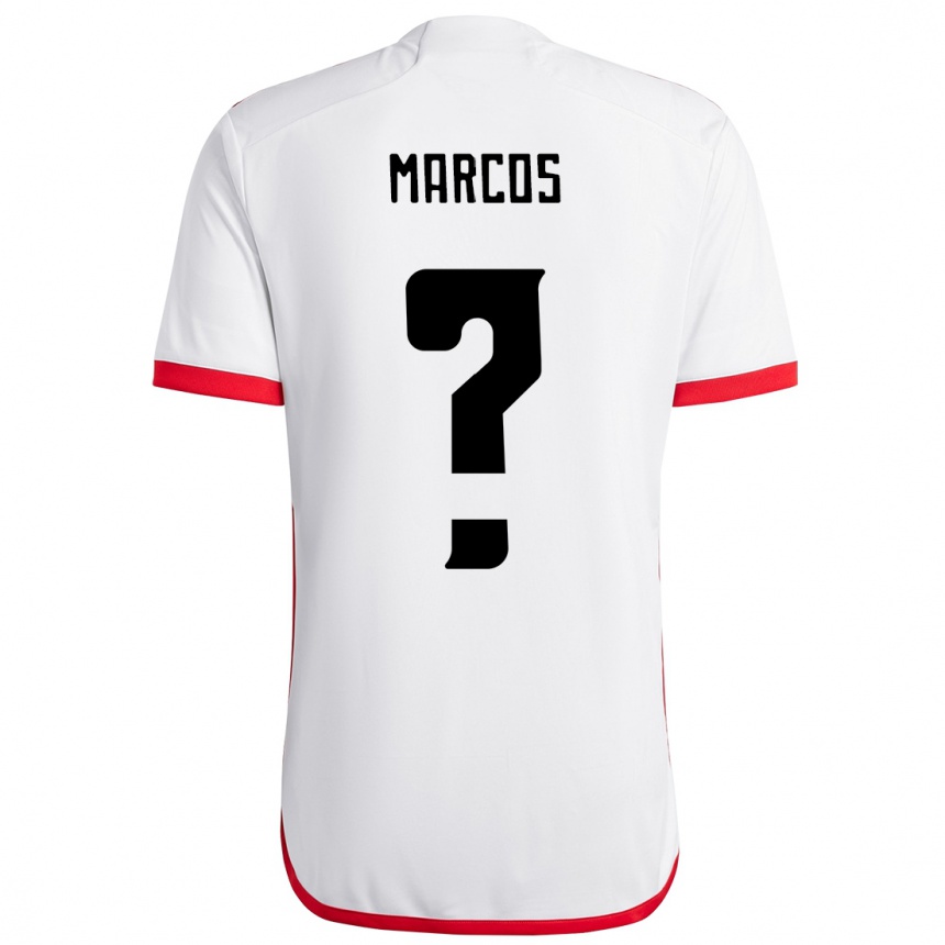 גברים כדורגל João Marcos #0 אדום שחור הרחק ג'רזי 2025/26