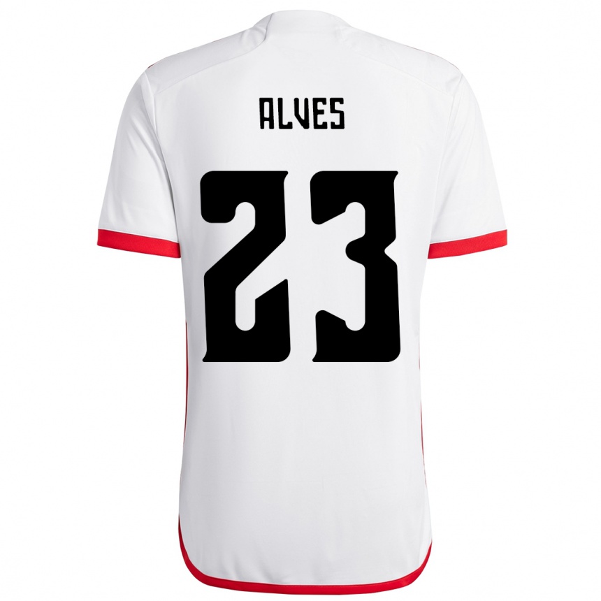 גברים כדורגל Karol Alves #23 אדום שחור הרחק ג'רזי 2025/26