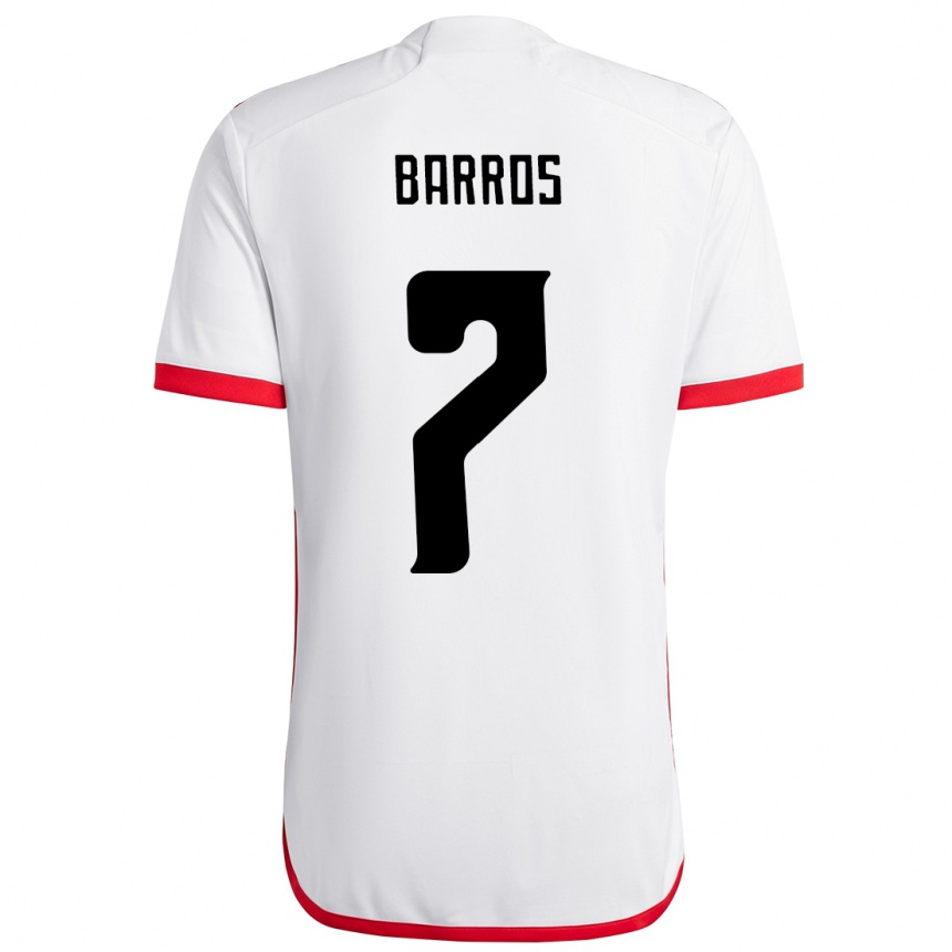 גברים כדורגל Rafa Barros #7 אדום שחור הרחק ג'רזי 2025/26