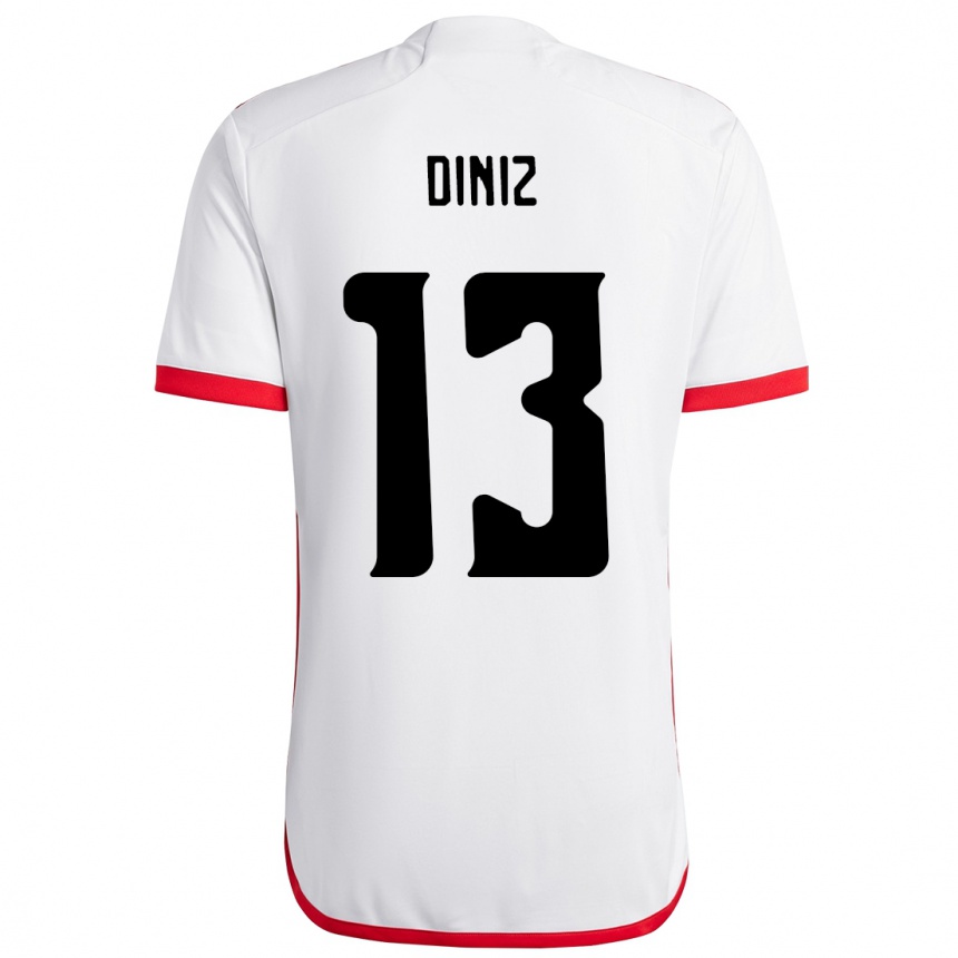 גברים כדורגל Renata Diniz #13 אדום שחור הרחק ג'רזי 2025/26