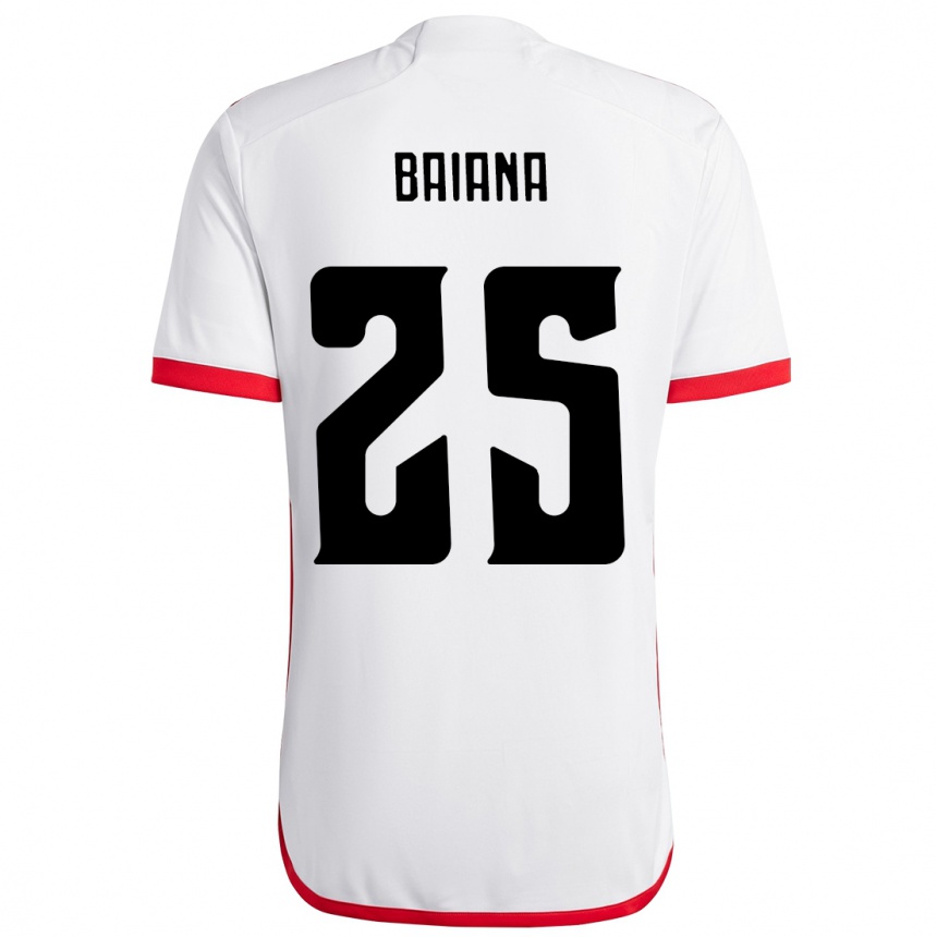 גברים כדורגל Larissa Baiana #25 אדום שחור הרחק ג'רזי 2025/26