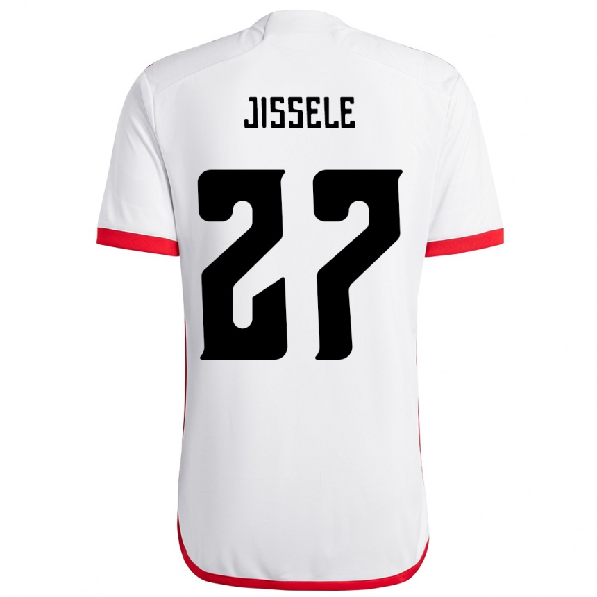 גברים כדורגל Jissele #27 אדום שחור הרחק ג'רזי 2025/26