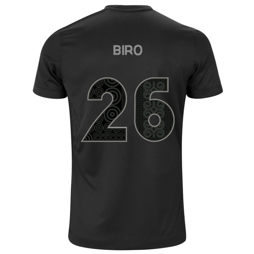 גברים כדורגל Biro #26 שחור לבן הרחק ג'רזי 2025/26