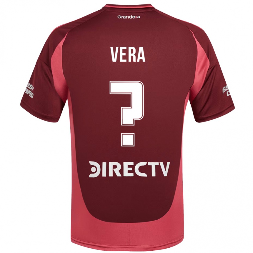 גברים כדורגל Lautaro Vera #0 לבן אדום הרחק ג'רזי 2025/26