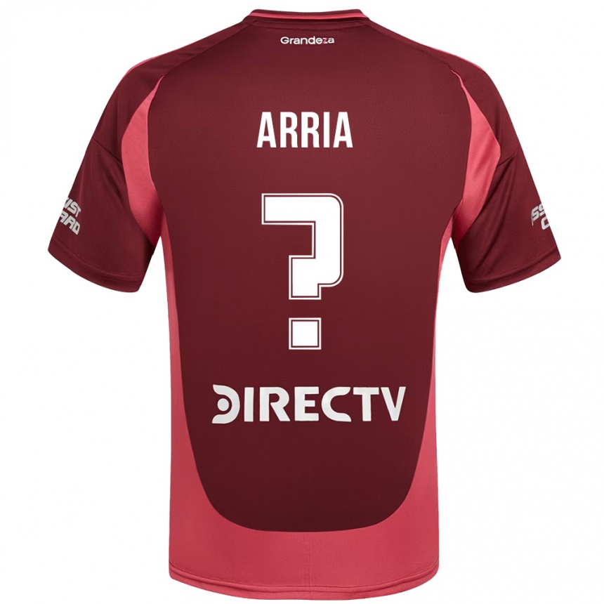 גברים כדורגל Diego Arria #0 לבן אדום הרחק ג'רזי 2025/26