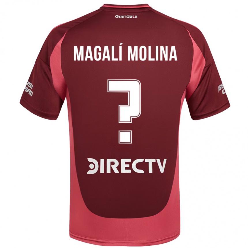 גברים כדורגל Celena Magalí Molina #0 לבן אדום הרחק ג'רזי 2025/26