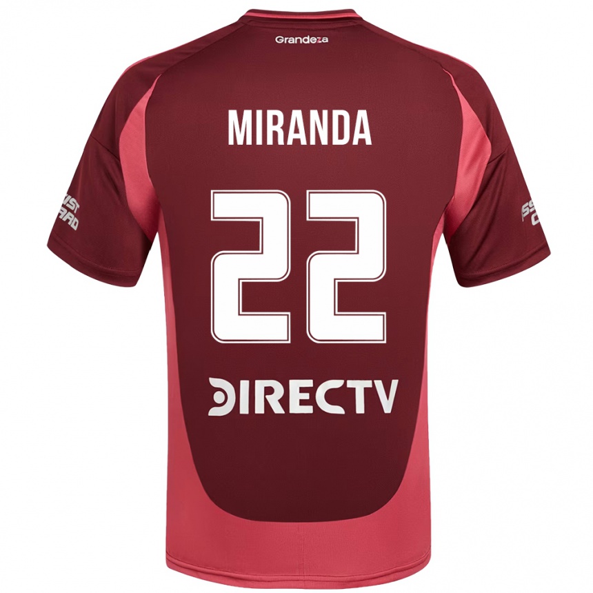 גברים כדורגל Morena Miranda #22 לבן אדום הרחק ג'רזי 2025/26
