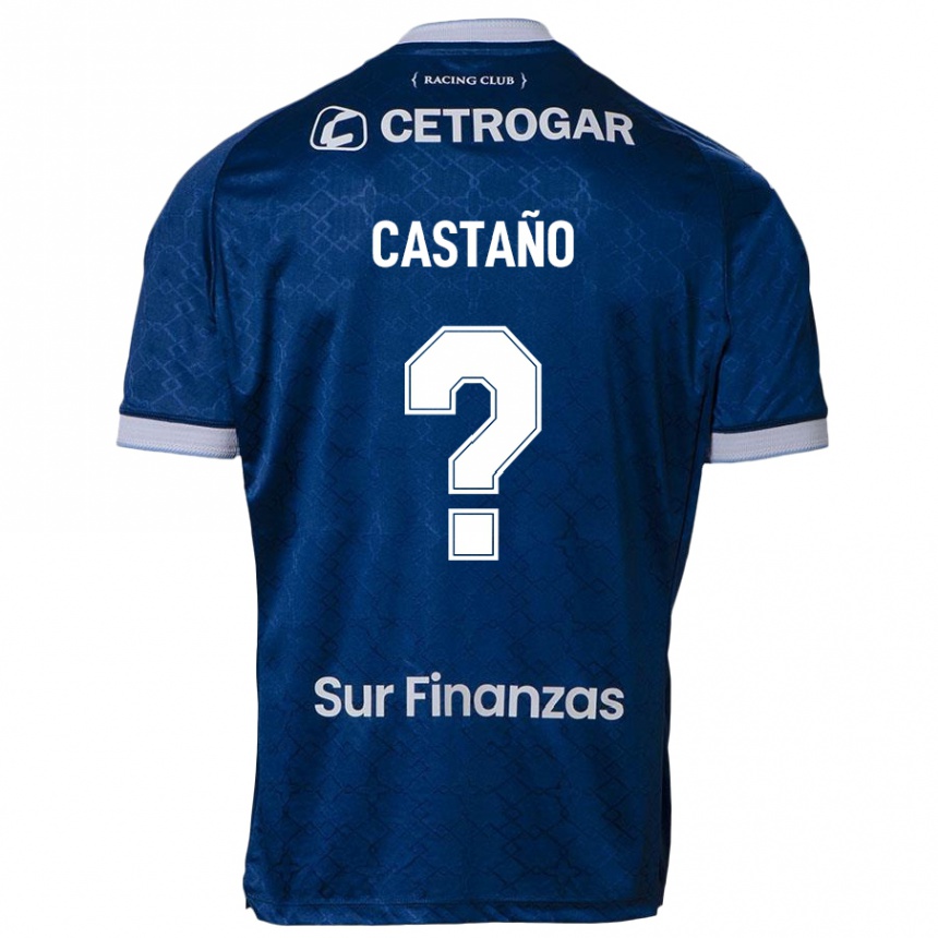 גברים כדורגל Juan Ignacio Castaño #0 תכלת שמיים הרחק ג'רזי 2025/26