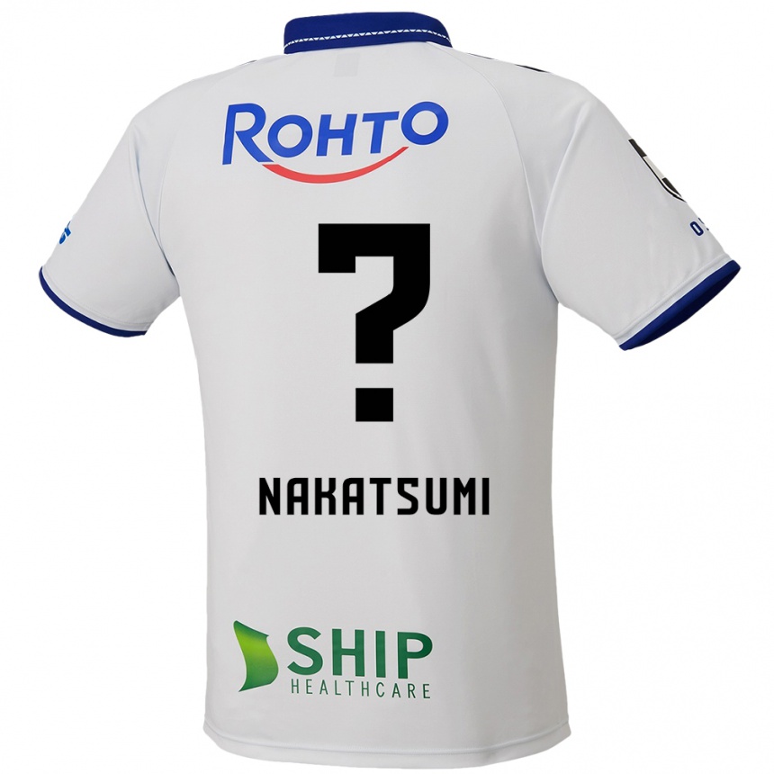 גברים כדורגל Naru Nakatsumi #0 לבן כחול שחור הרחק ג'רזי 2025/26