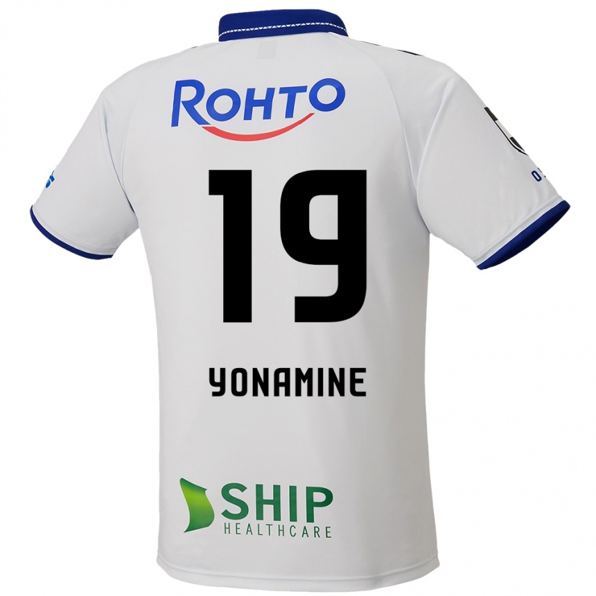 גברים כדורגל Kotaro Yonamine #19 לבן כחול שחור הרחק ג'רזי 2025/26
