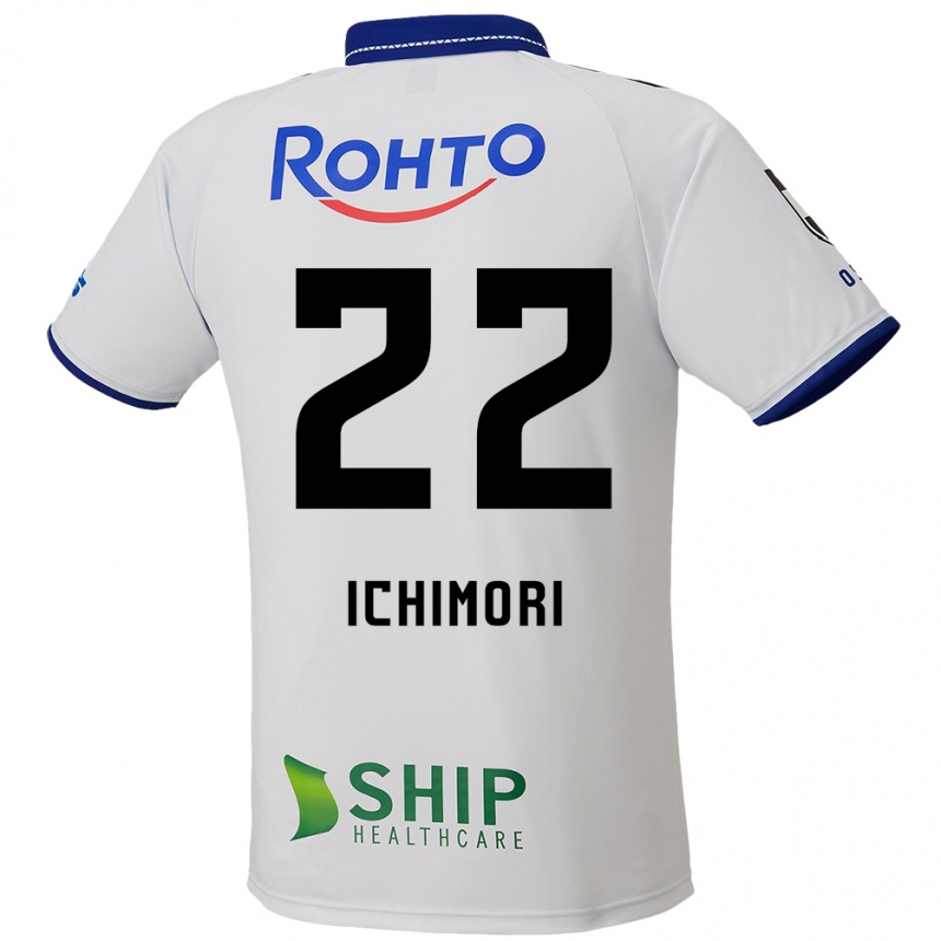 גברים כדורגל Jun Ichimori #22 לבן כחול שחור הרחק ג'רזי 2025/26