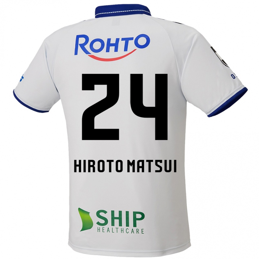 גברים כדורגל Elijah Hiroto Matsui #24 לבן כחול שחור הרחק ג'רזי 2025/26