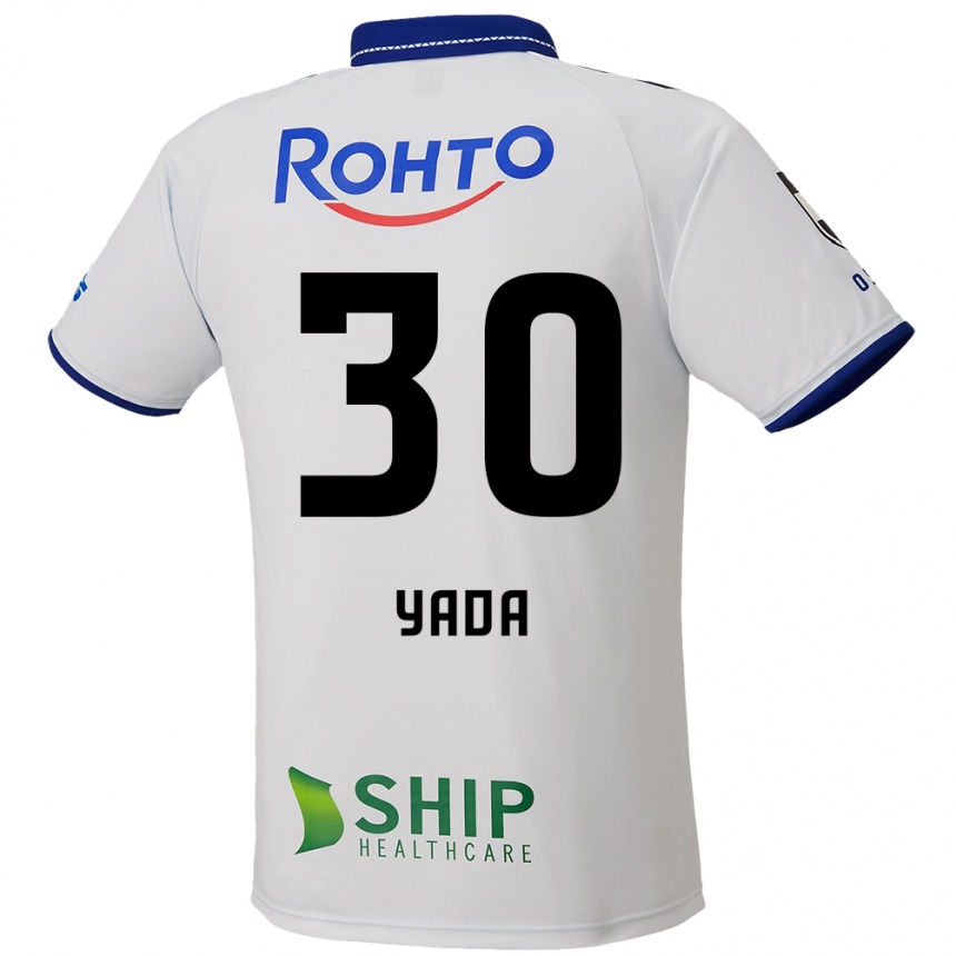 גברים כדורגל Yukito Yada #30 לבן כחול שחור הרחק ג'רזי 2025/26