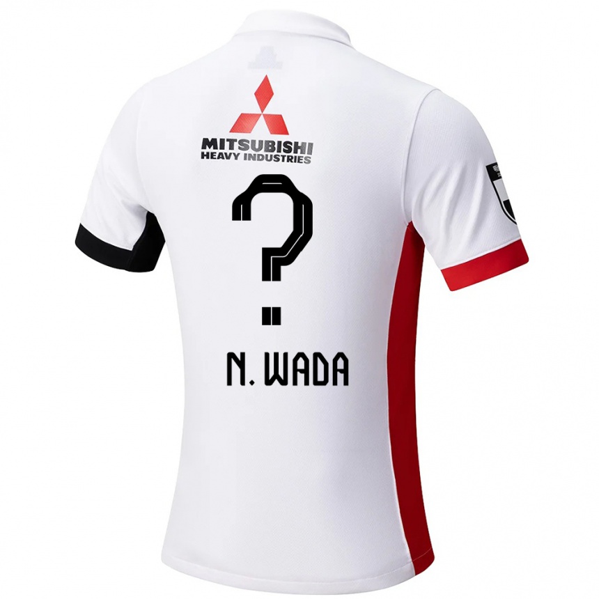 גברים כדורגל Naoya Wada #0 אדום לבן הרחק ג'רזי 2025/26
