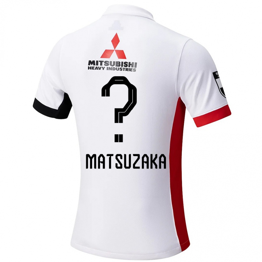 גברים כדורגל Aoi Matsuzaka #0 אדום לבן הרחק ג'רזי 2025/26