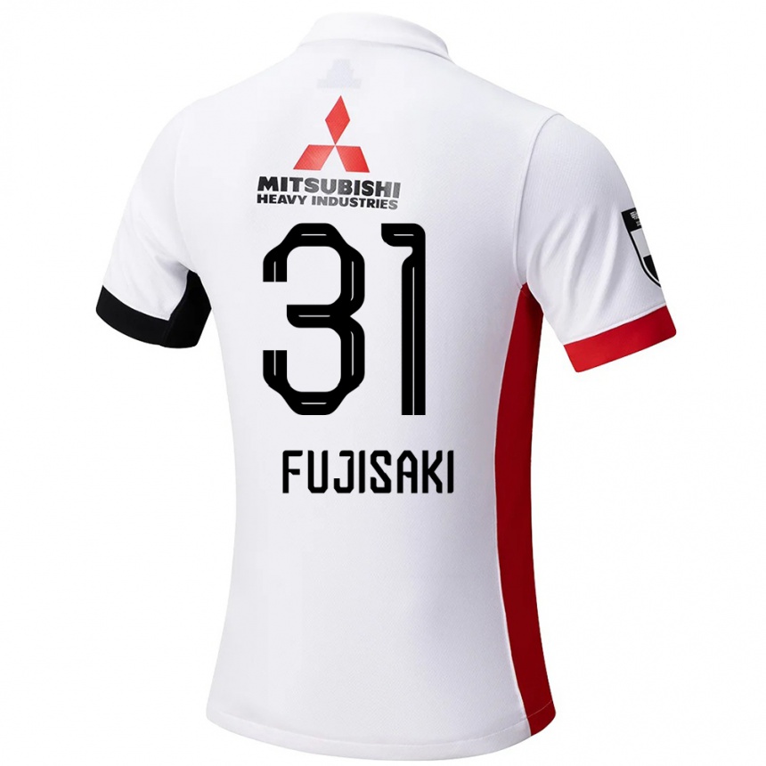 גברים כדורגל Satoko Fujisaki #31 אדום לבן הרחק ג'רזי 2025/26