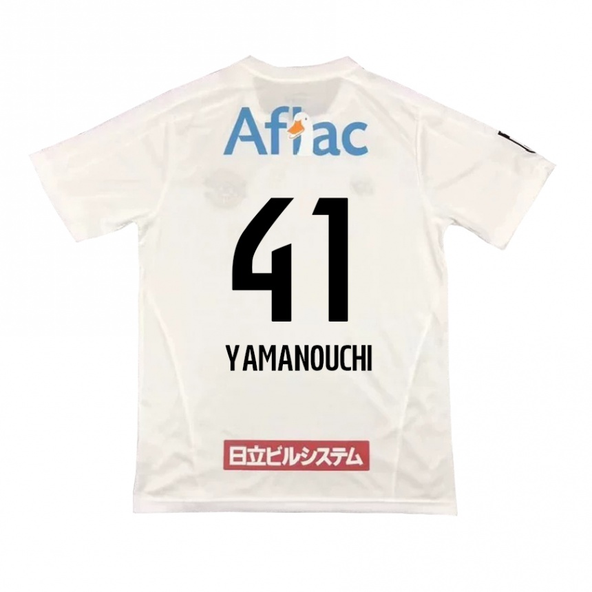 גברים כדורגל Yusei Yamanouchi #41 אפור בהיר בז' הרחק ג'רזי 2025/26