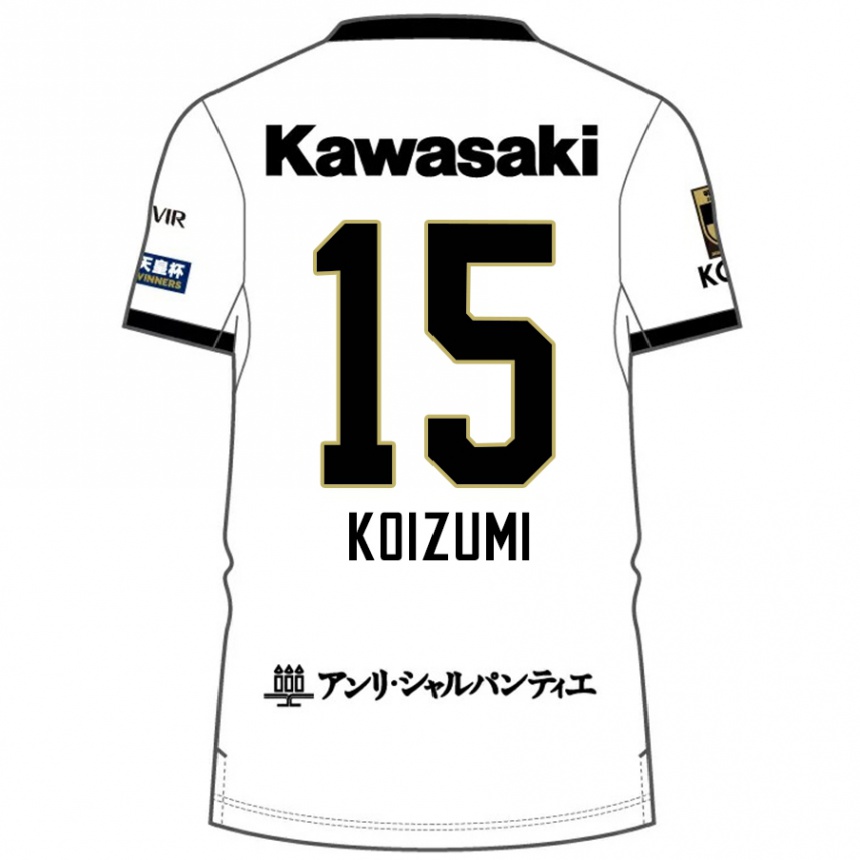 גברים כדורגל Fuga Koizumi #15 בורדו שחור הרחק ג'רזי 2025/26
