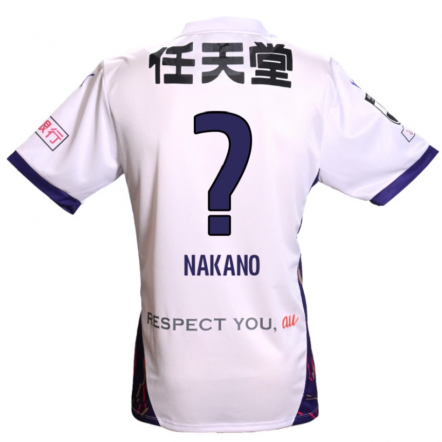 גברים כדורגל Kotaro Nakano #0 סגול לבן שחור הרחק ג'רזי 2025/26
