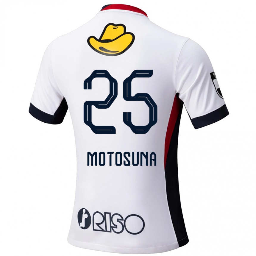 גברים כדורגל Anthony Motosuna #25 אדום שחור הרחק ג'רזי 2025/26