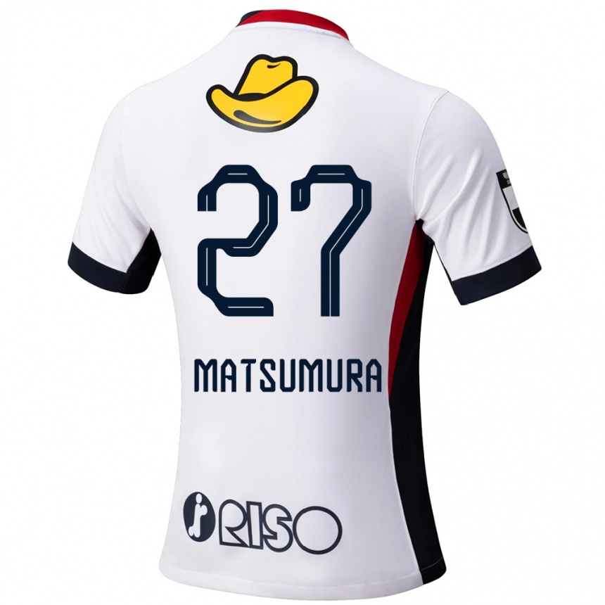 גברים כדורגל Yuta Matsumura #27 אדום שחור הרחק ג'רזי 2025/26