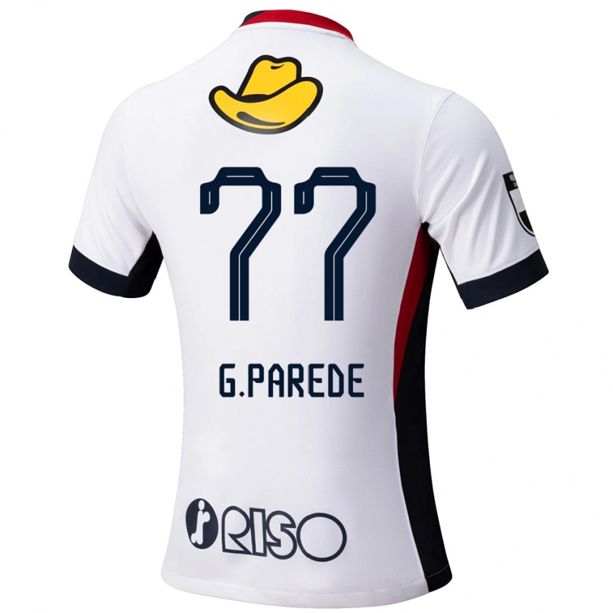 גברים כדורגל Guilherme Parede #77 אדום שחור הרחק ג'רזי 2025/26
