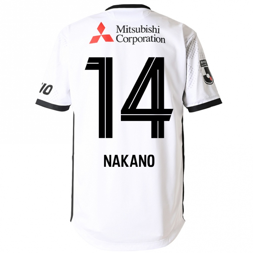 גברים כדורגל Yui Nakano #14 כחול מלכותי לבן הרחק ג'רזי 2025/26