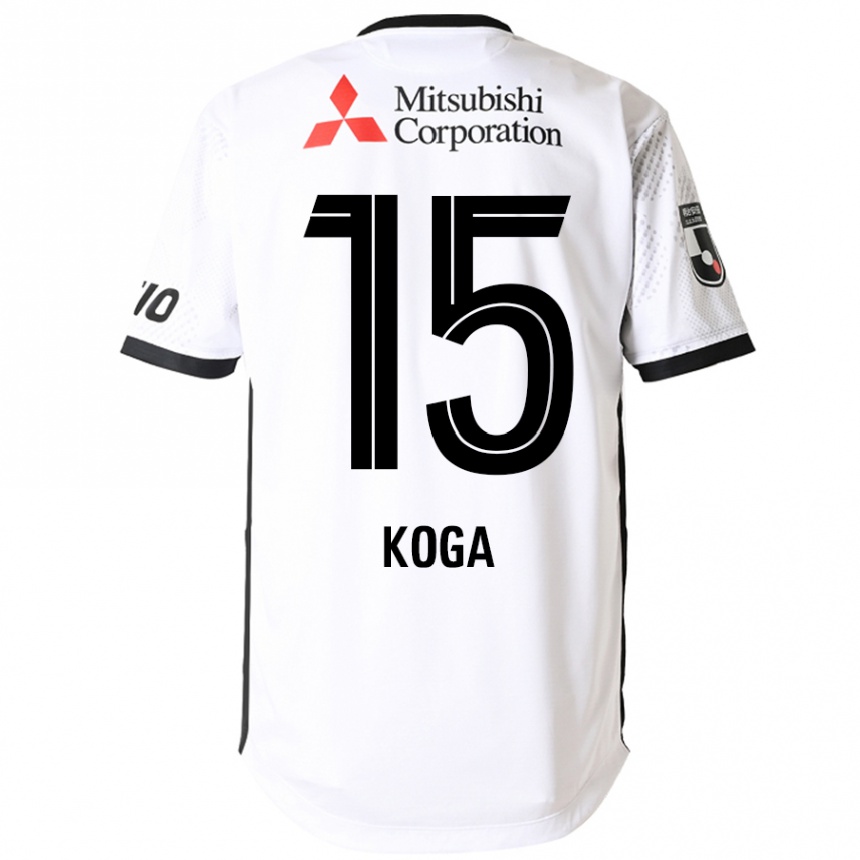 גברים כדורגל Shun Koga #15 כחול מלכותי לבן הרחק ג'רזי 2025/26
