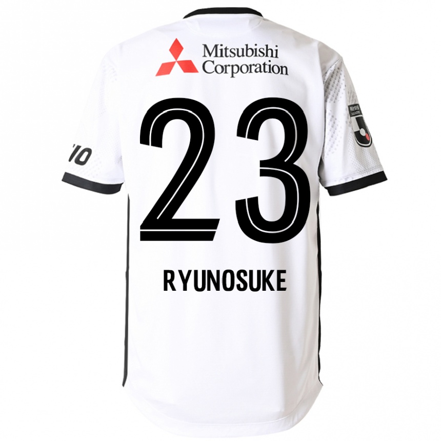 גברים כדורגל Ryunosuke Sato #23 כחול מלכותי לבן הרחק ג'רזי 2025/26