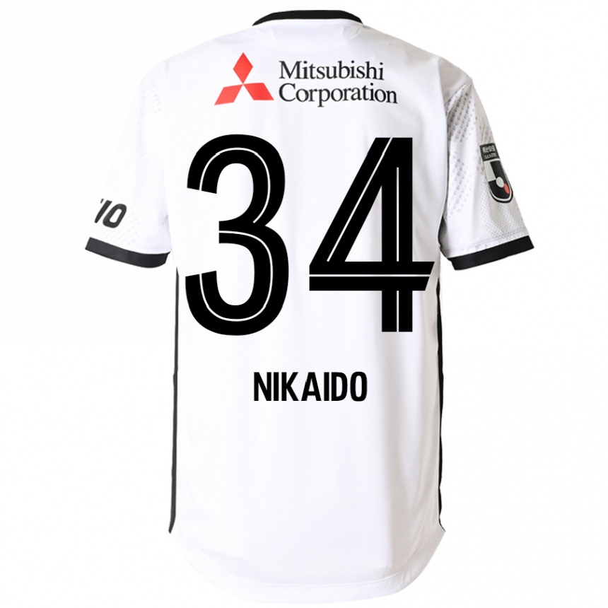 גברים כדורגל Rintaro Nikaido #34 כחול מלכותי לבן הרחק ג'רזי 2025/26