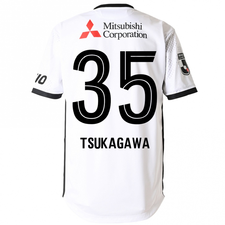 גברים כדורגל Koki Tsukagawa #35 כחול מלכותי לבן הרחק ג'רזי 2025/26