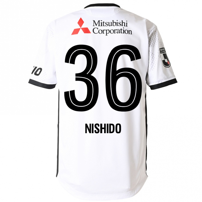 גברים כדורגל Hisatoshi Nishido #36 כחול מלכותי לבן הרחק ג'רזי 2025/26