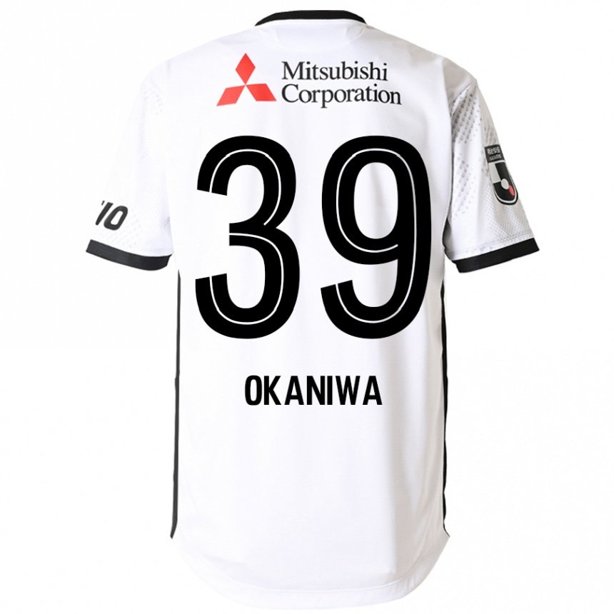 גברים כדורגל Shuto Okaniwa #39 כחול מלכותי לבן הרחק ג'רזי 2025/26
