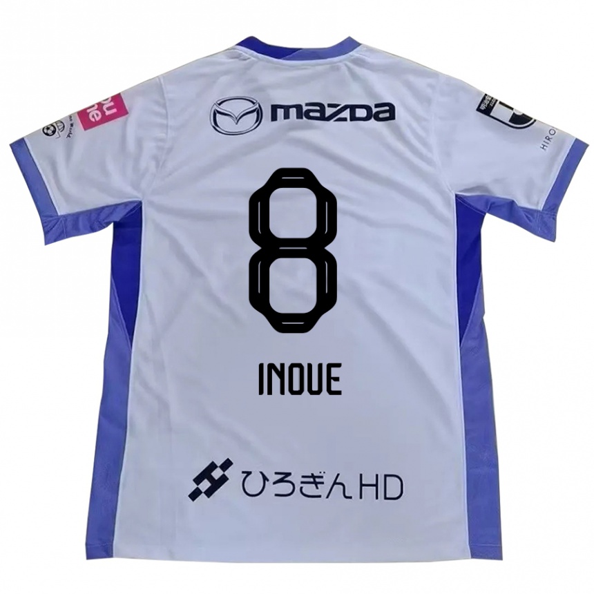 גברים כדורגל Akashi Inoue #8 סגול כתום הרחק ג'רזי 2025/26