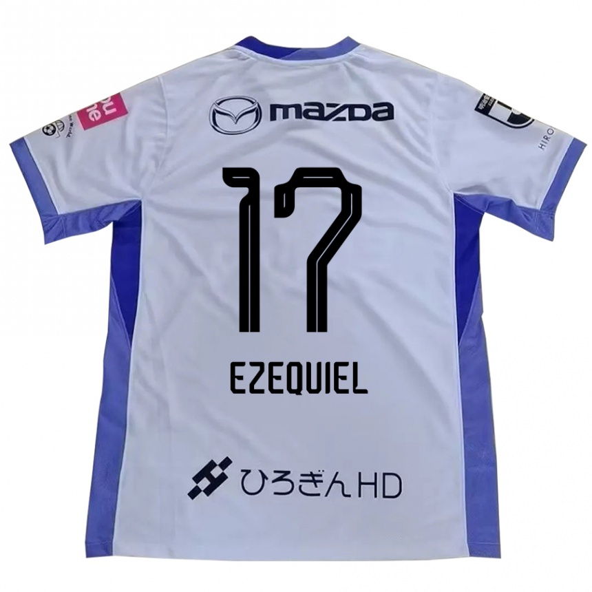 גברים כדורגל Ezequiel #17 סגול כתום הרחק ג'רזי 2025/26